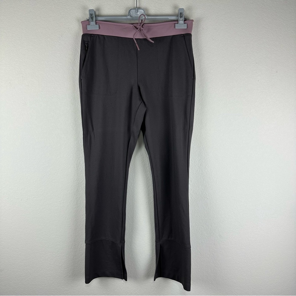 Athleta Gray Pink Hermosa Travel Lounge Athleisure Pants Size Medium